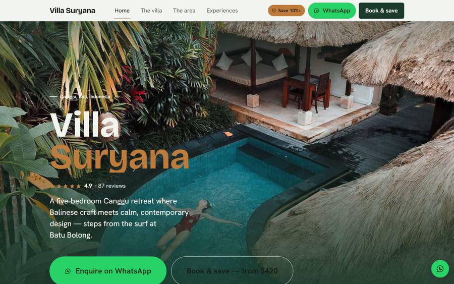Villa Editorial template
